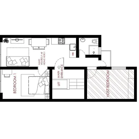 F8 1 Seaview Room, Living And Bathroom Shared , Stjulians Alloggio in famiglia *